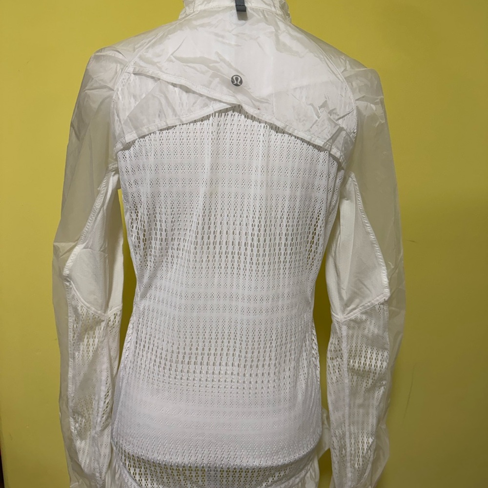 Lululemon Athletica White Sheer Jacket